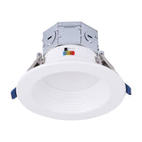 Bafflux 4" Glare-free LED Recessed Light - 10W Dimmable with Baffle Trim