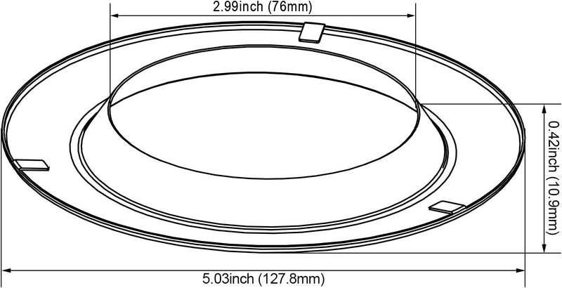 4" Replacement Trim - Compatible w/ StyleFlex 4" LED Recessed Light