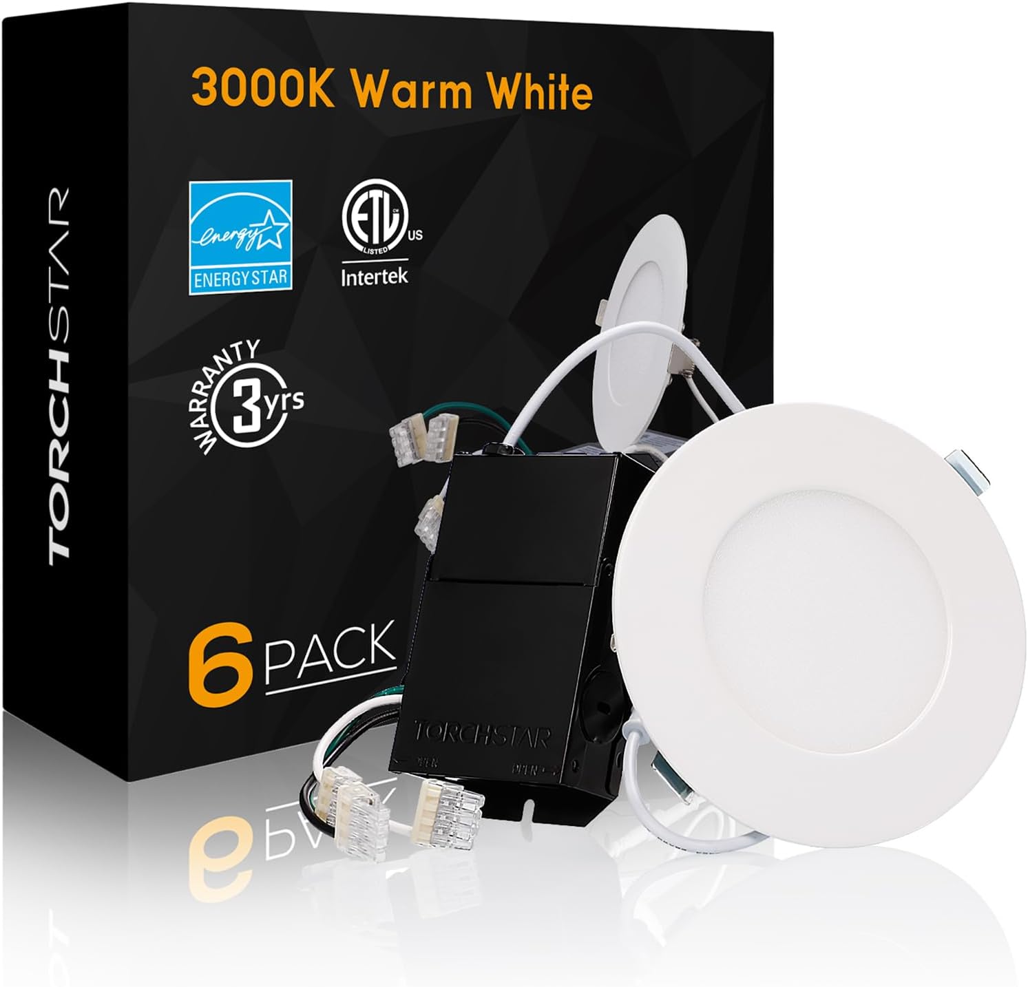 SlimPanel Colour 4" LED Ultra-thin Recessed Light - Milky White - 10W - Single CCT