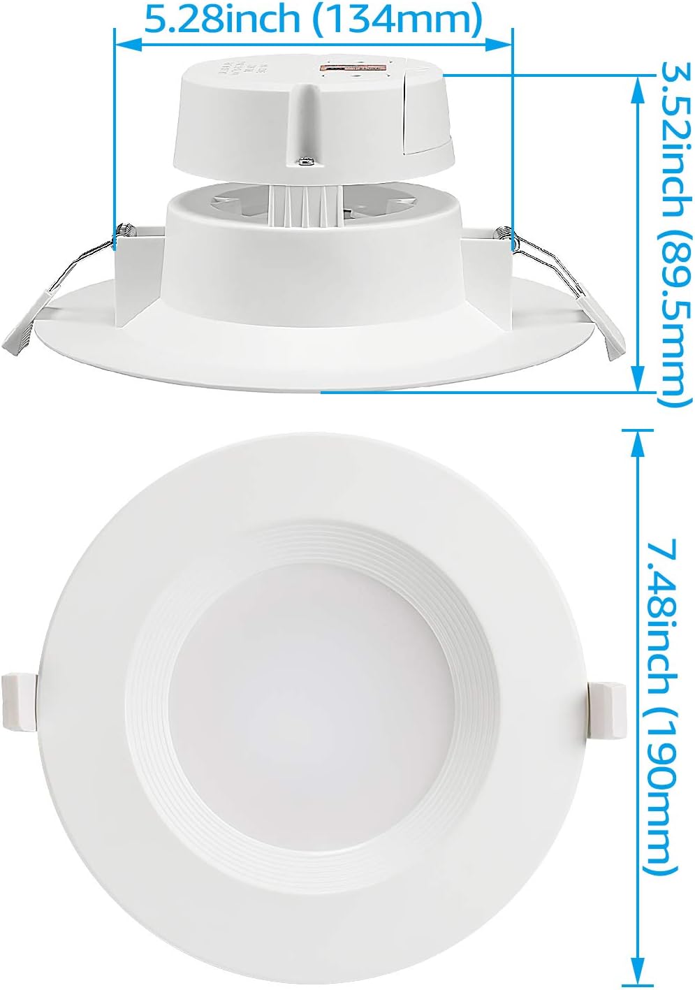 Baffle Classic 6"Baffle LED Recessed Light - 9W - Single CCT