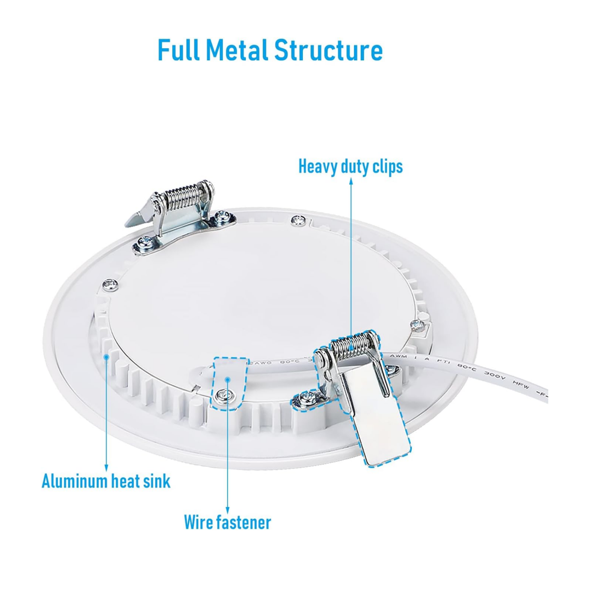 TORCHSTAR Premium Series 4 Inch Ultra-Thin LED Recessed Light with Junction Box