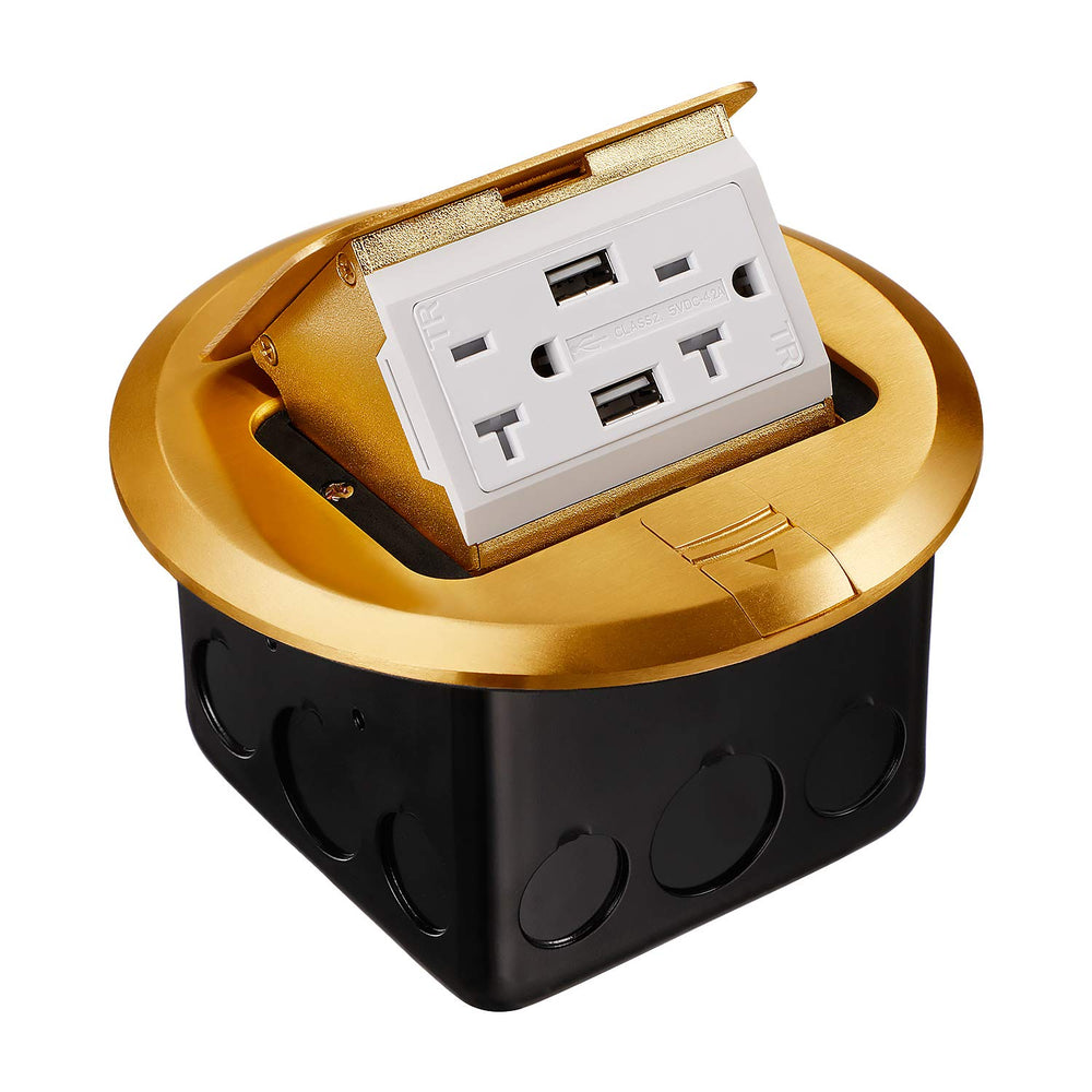 Pop-Up Floor Outlet Box