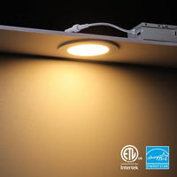 SlimPanel Colour 4" LED Ultra-thin Recessed Light - Milky White - 10W - Adjustable CCT