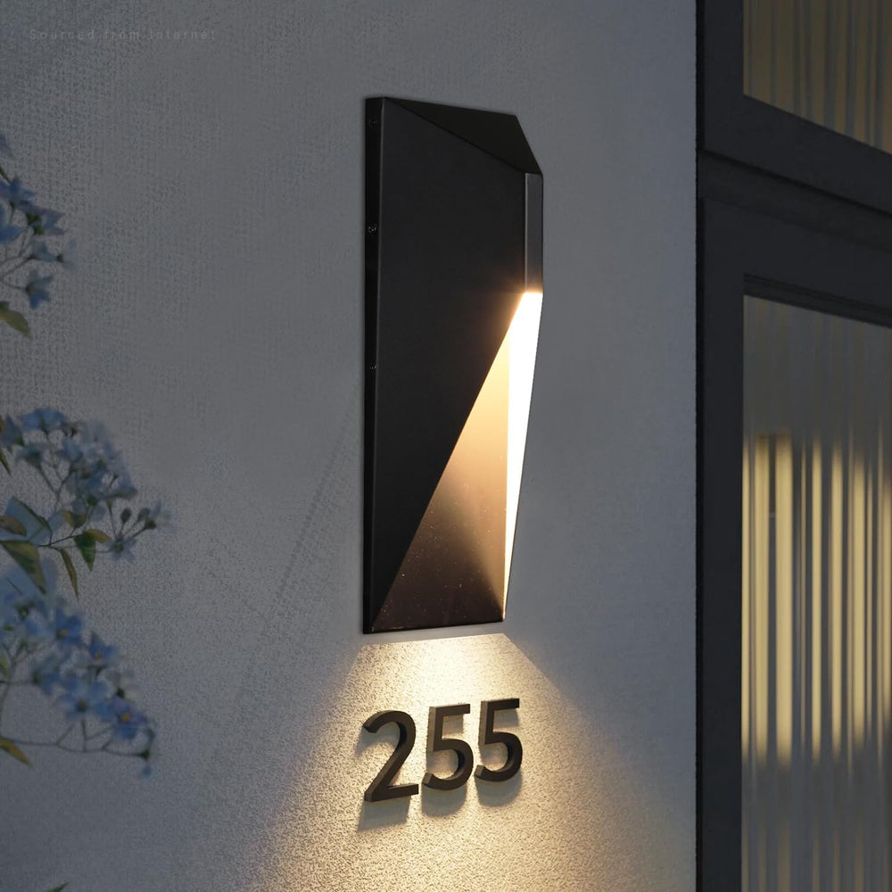 TORCHSTAR® Dark Sky Modern Outdoor Wall Light, 14 Inch 15W - Geometry Series - 5CCT
