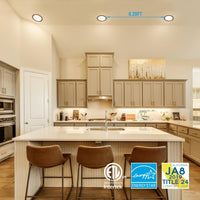SlimPanel Colour 8" LED Ultra-thin Recessed Light - Oil Rubbed Bronze - 18W - Single CCT