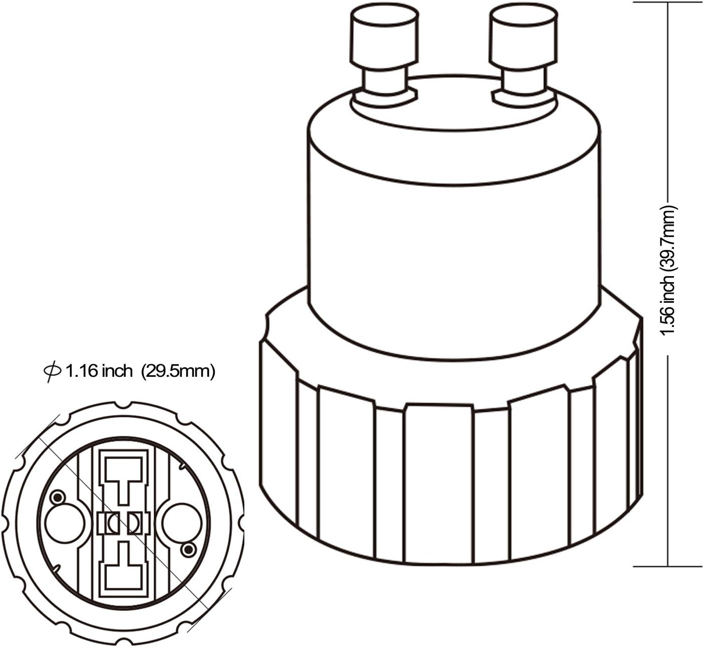 TORCHSTAR GU10 to G9 Adapter Converter
