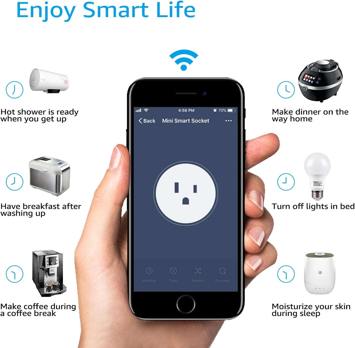 LITEdge Wifi Smart Plug - Alexa & Google Assistant Compatible (Tuya) - Ship from US