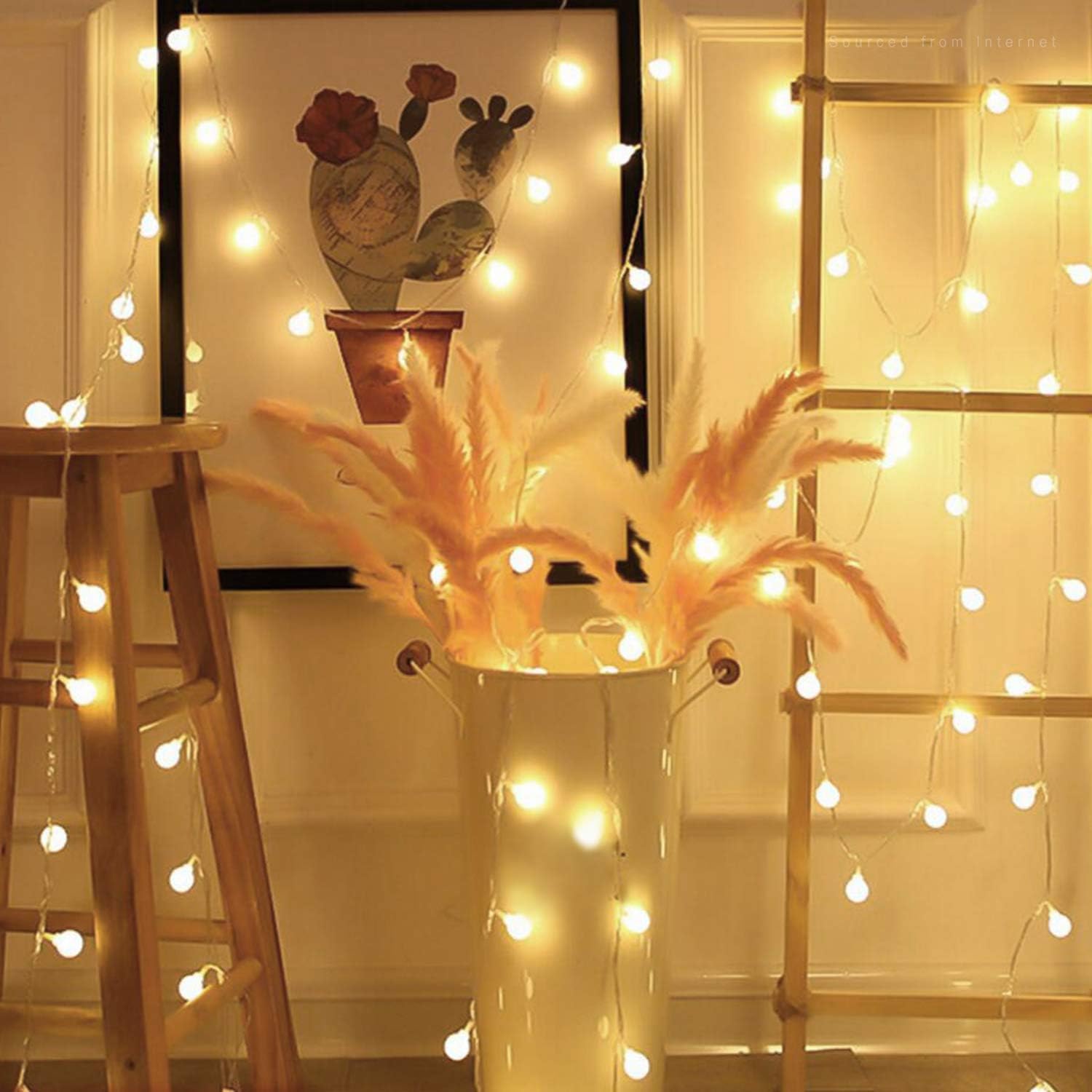 YuleGlow Cozy Globe Fairy Lights - Plug-in