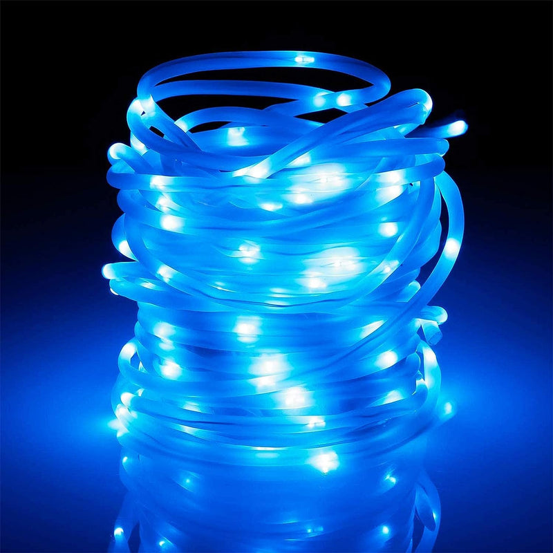 YuleGlow Fairy String Rope Lights w/ Remote - 33ft - Battery Powered