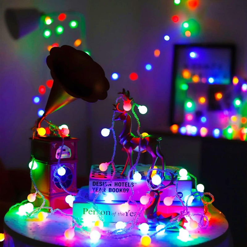 YuleGlow Chromatic Globe Fairy Lights - Plug-in