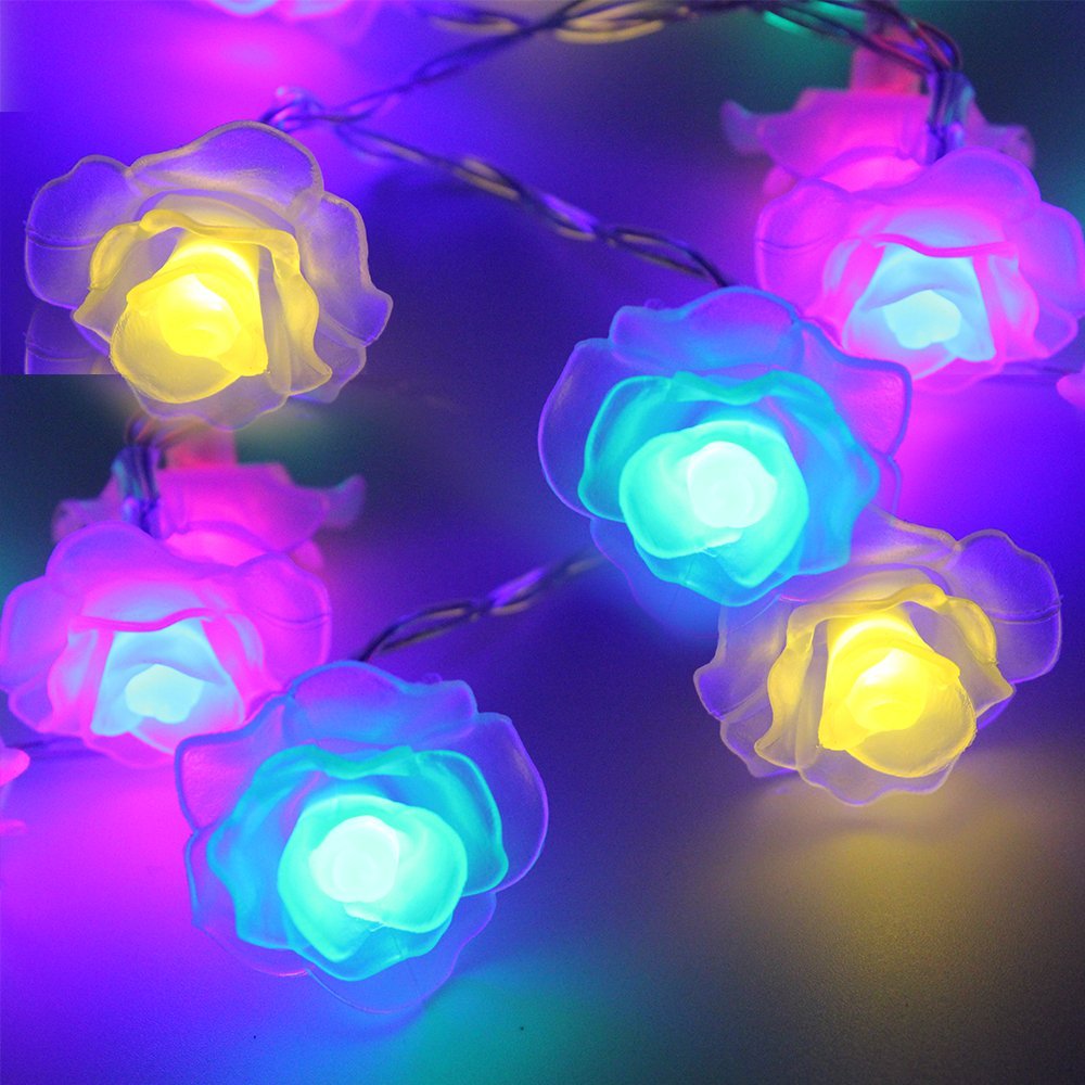FestiveFables Chromatic Glowing Roses String