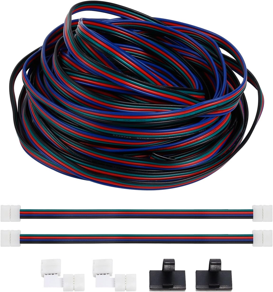 TORCHSTAR RGB Extension Cord Kit for 4 Pins Strip Light