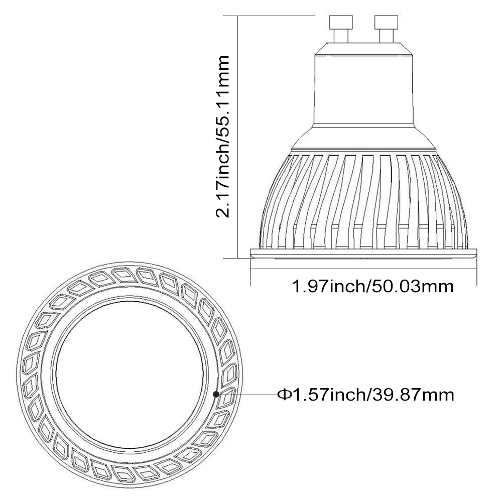 120V 7W MR16 GU10 LED Bulbs