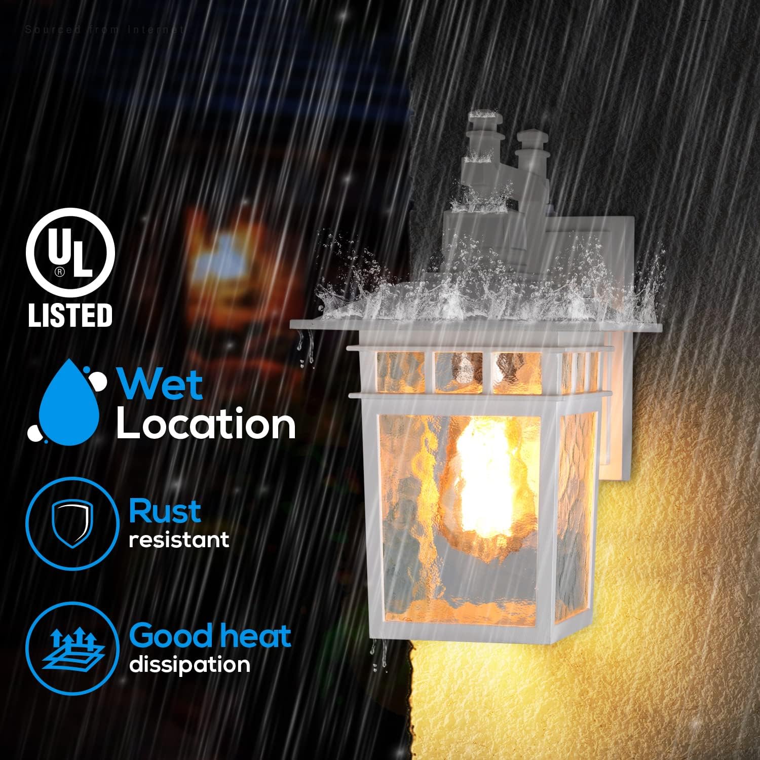 TORCHSTAR Dusk to Dawn Outdoor Wall Light