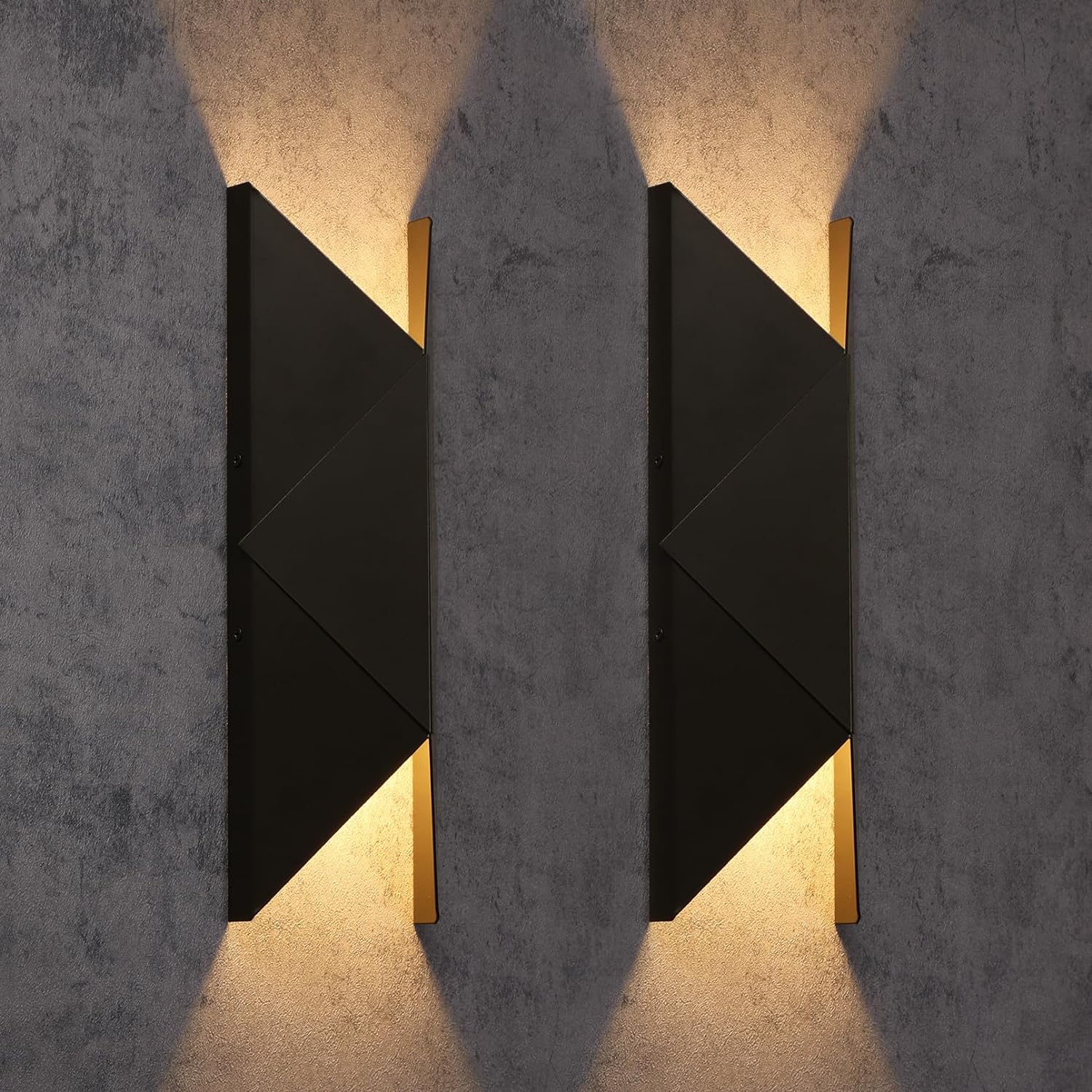 Noir Geometry™ Outdoor Wall Light - 24W with 3CCT