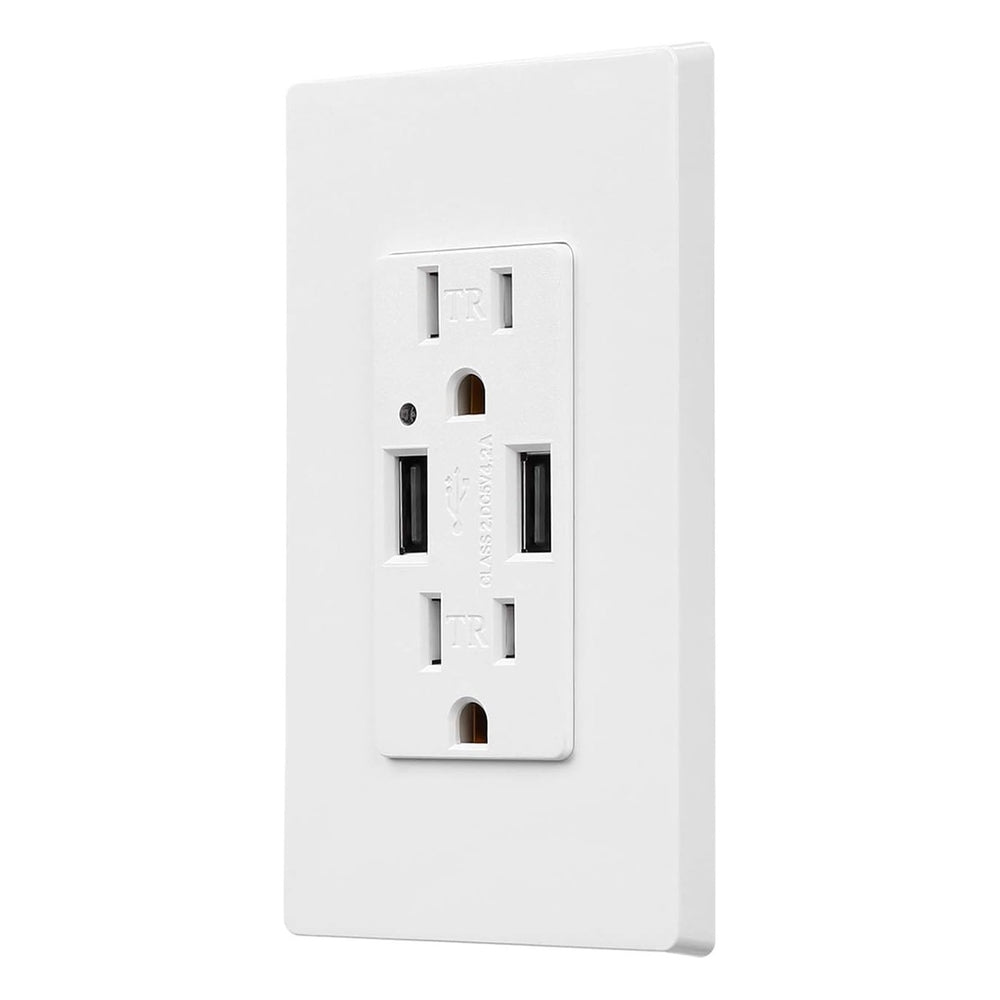 15A Outlet with Dual 4.2A USB Charging Port