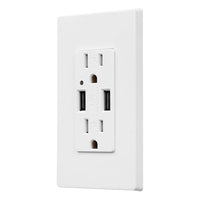 15A Outlet with Dual 4.2A USB Charging Port