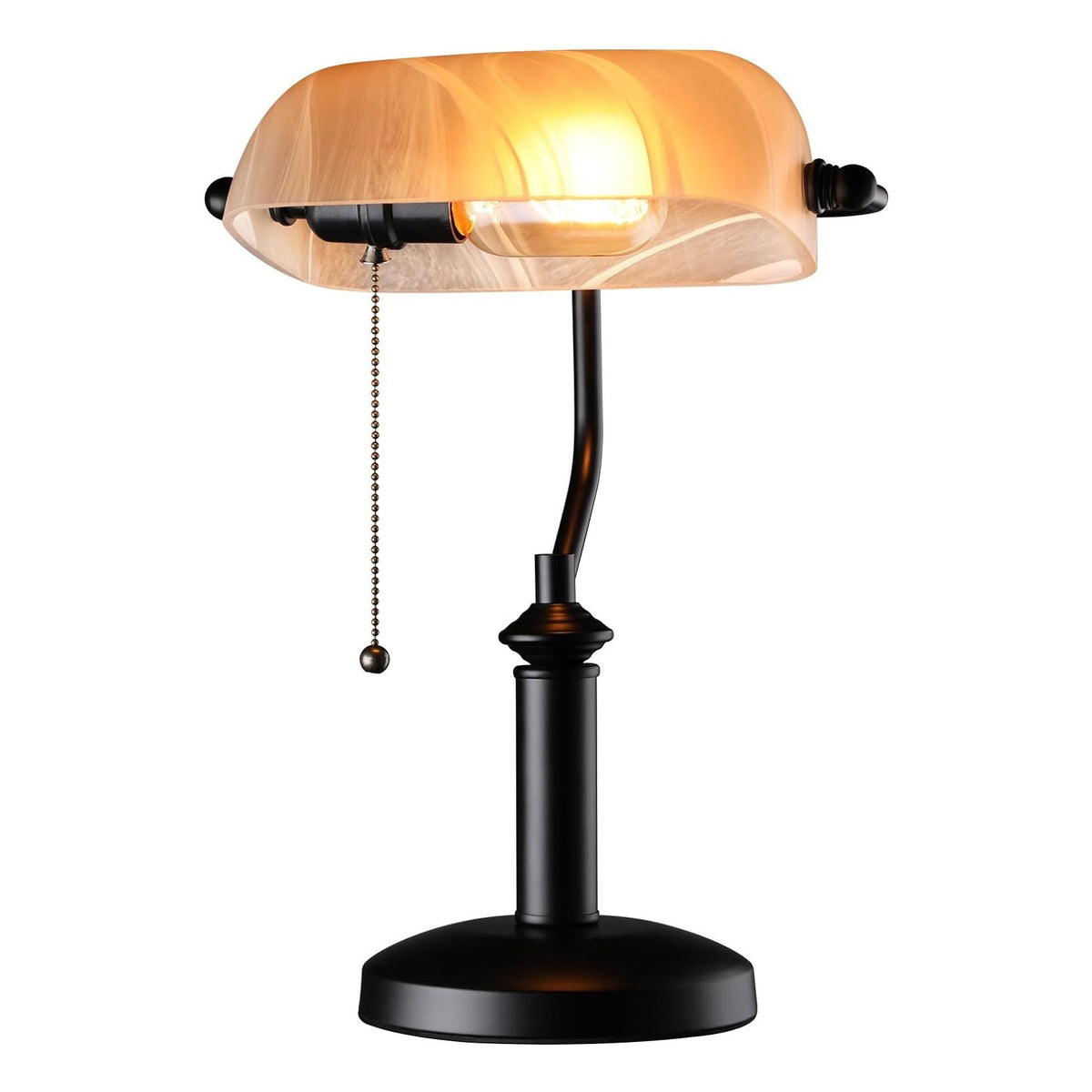 TOCHSTAR® Eraeclat Cloud Amber Banker's Lamp - E26 Base