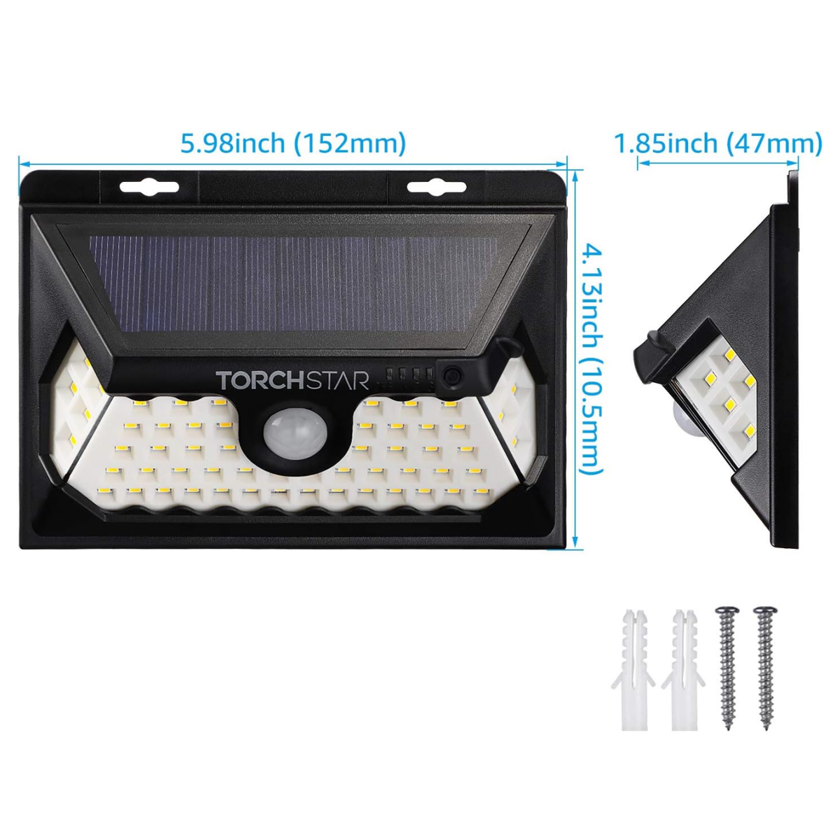 SunMotion Plus Solar Powered Wall Light - 6.36W 6500K