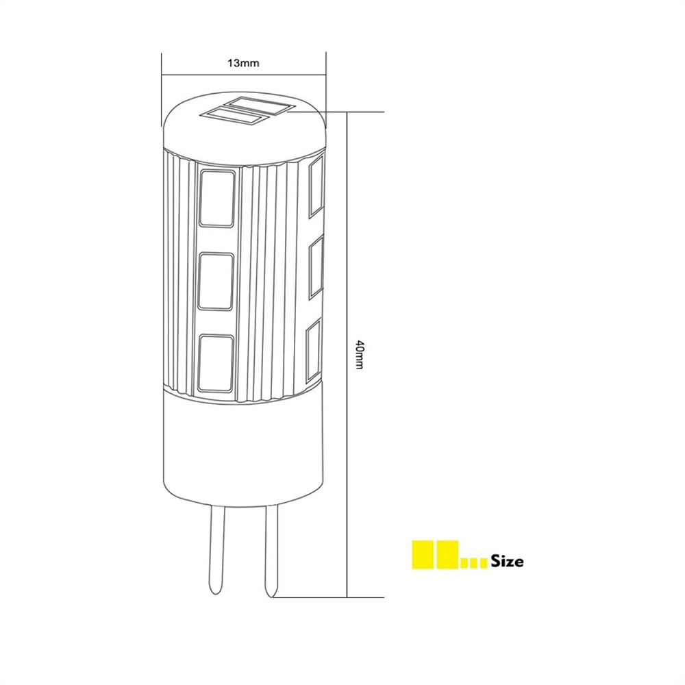 Commercial Grade G4 LED Bulb 1 Unit - 2800K