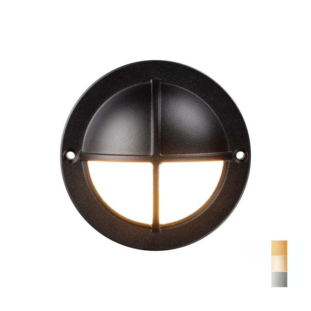 Quadrifoglio 12V Deck & Rail Light - Matte Black - Adjustable Color Temperature