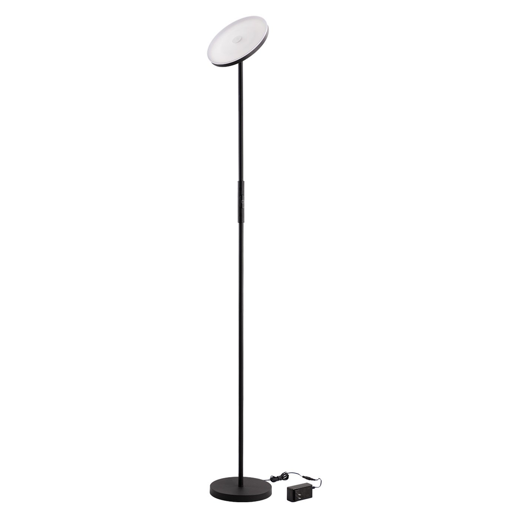 NoirBrite Modern Touch Torchiere - 30W LED - Single CCT