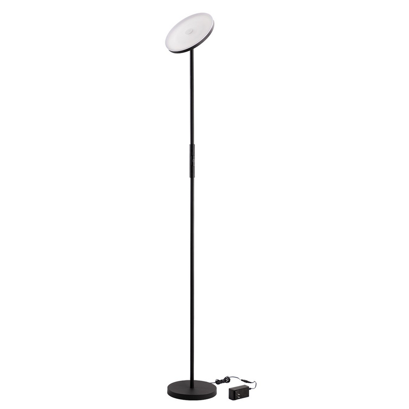 NoirBrite Modern Touch Torchiere - 30W LED - 3000K