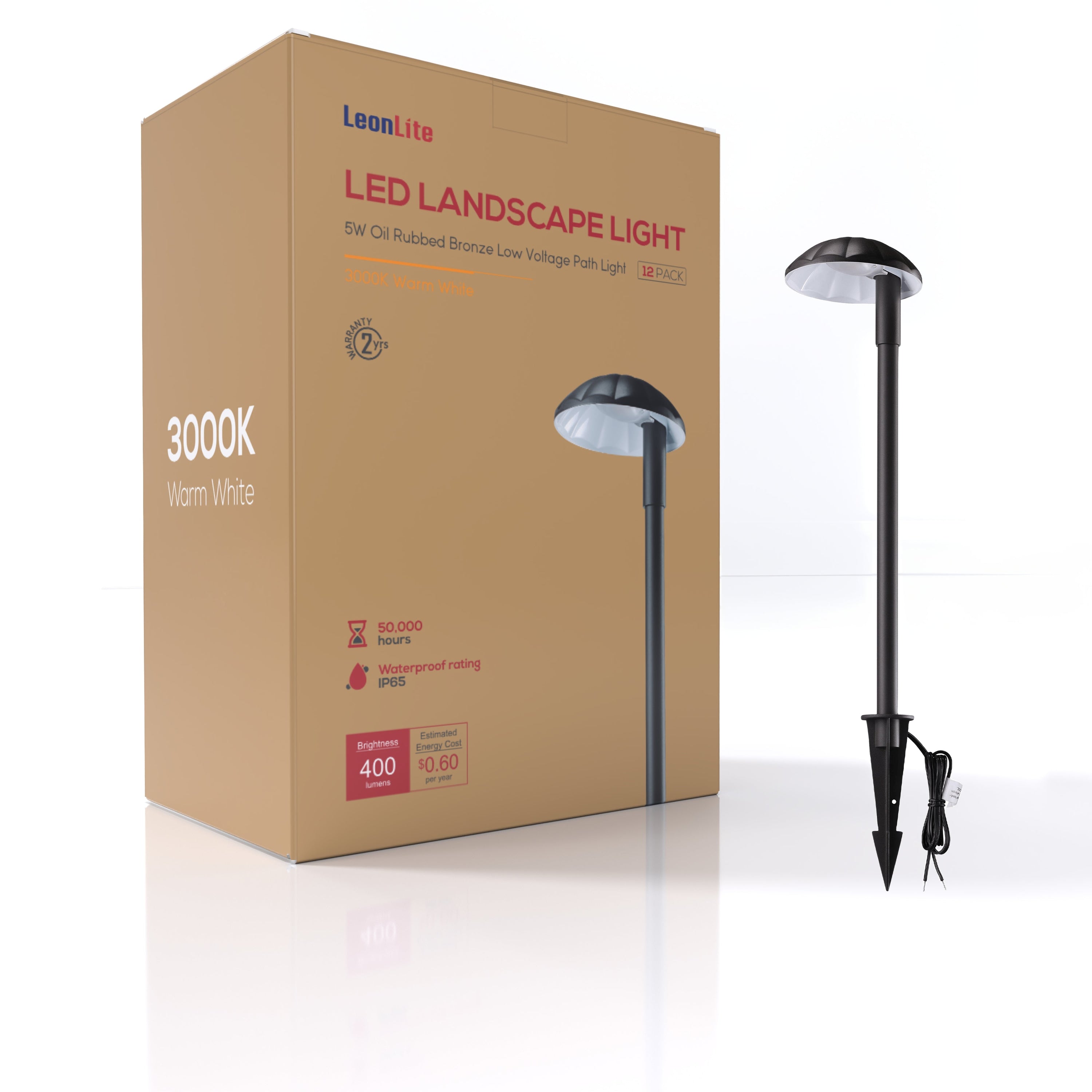 OB  Petali Rovesciato LED Path Light - 3000K Warm White - Master Pack (48 units)