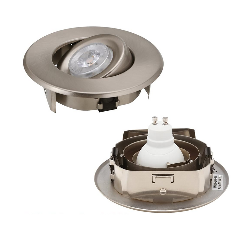 Rotatoset 4" Remodeling Gimbal LED Recessed Trim Kit - Satin Nickel