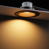 Bafflux 6" Glare-free LED Recessed Light - 15W Dimmable with Oil Rubbed Bronze Baffle Trim