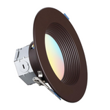 Bafflux 6" Glare-free LED Recessed Light - 15W Dimmable with Oil Rubbed Bronze Baffle Trim