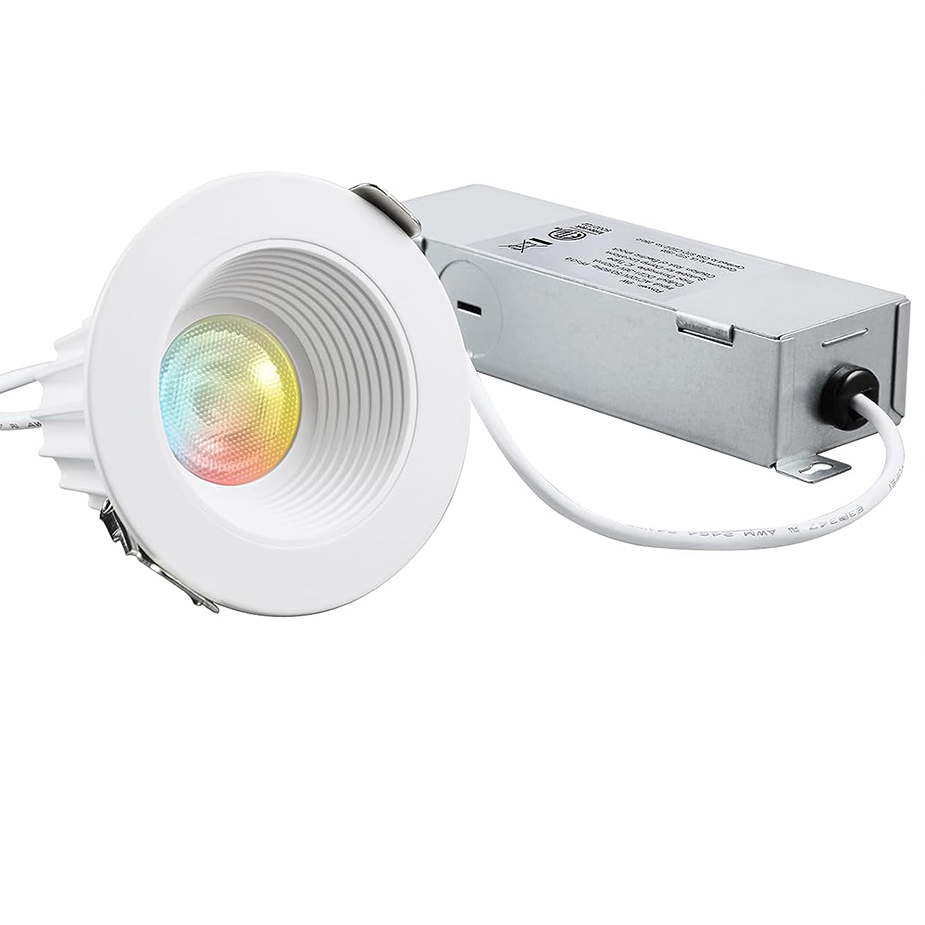 TORCHSTAR Bafflux 2" Glare-free LED Recessed Light - 9W Dimmable with Baffle Trim