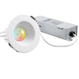 Bafflux 2" Glare-free LED Recessed Light - 9W Dimmable with Baffle Trim