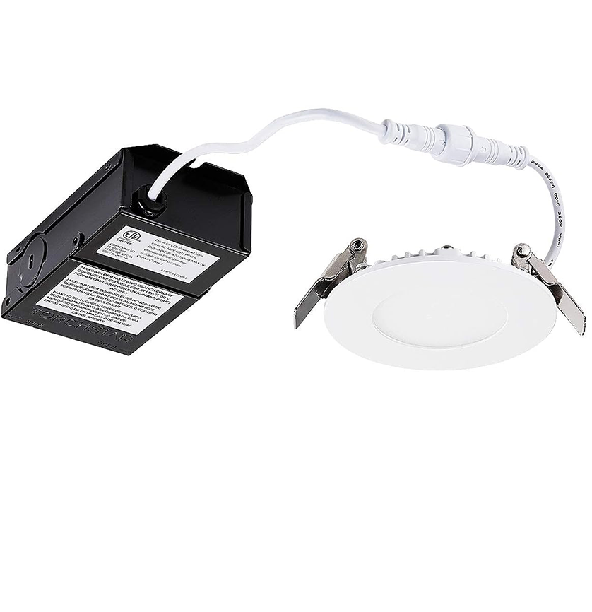 SlimPanel+ 3" Ultra-thin Canless LED Recessed Light - SDL 10W Dimmable 1/2" Thick