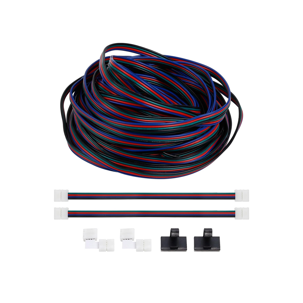 32.8ft 4-Pins 12V LED Stirp Light Extender Kit