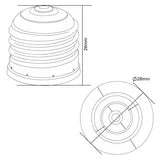 Light Bulb Socket Adapter Medium Base E26/E27 to Candelabra E12 Screw Reducer