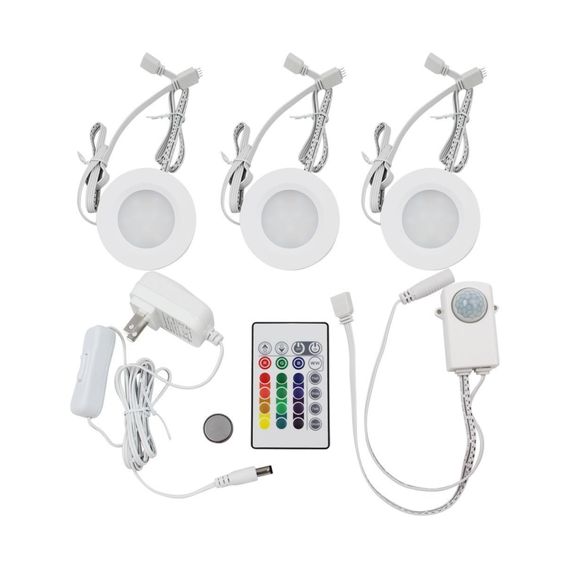 EasyMount 3-heads Cabinet Light Kit - Motion Activated and Remote Control