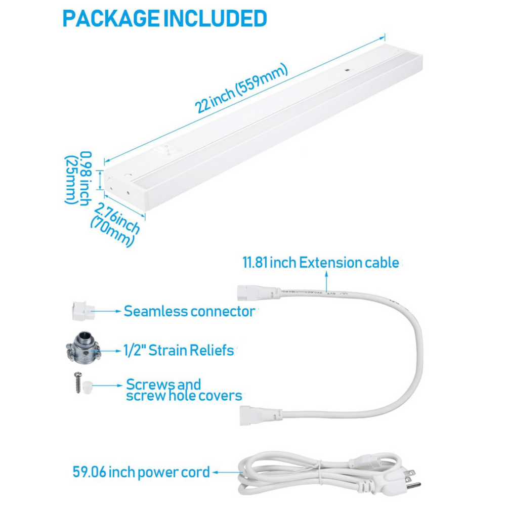 TORCHSTAR LED Under Cabinet Lighting 3CCT