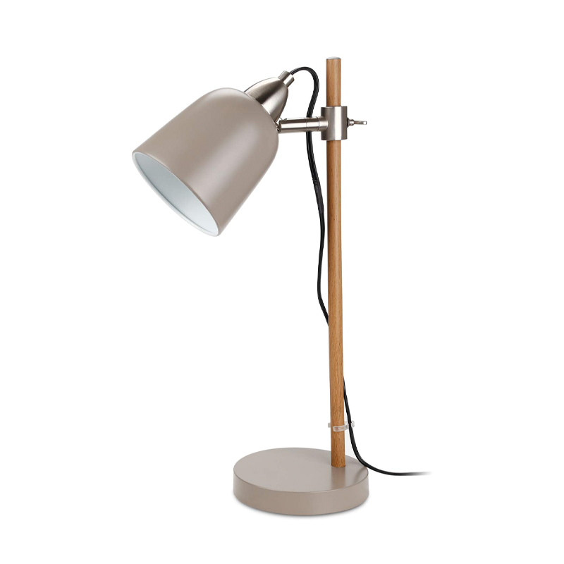 PivotBark Stylish Gray Stell Table Lamp - E12 Base