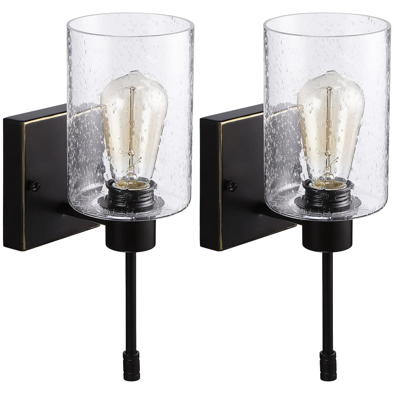 ESCENA RetroRadiant Noir Brass Wall Beacons - 40W Comes with ST58 Edison bulbs