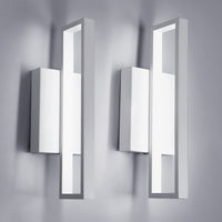 EchoLuxe Modern Touch Wall Sconce - Milky White