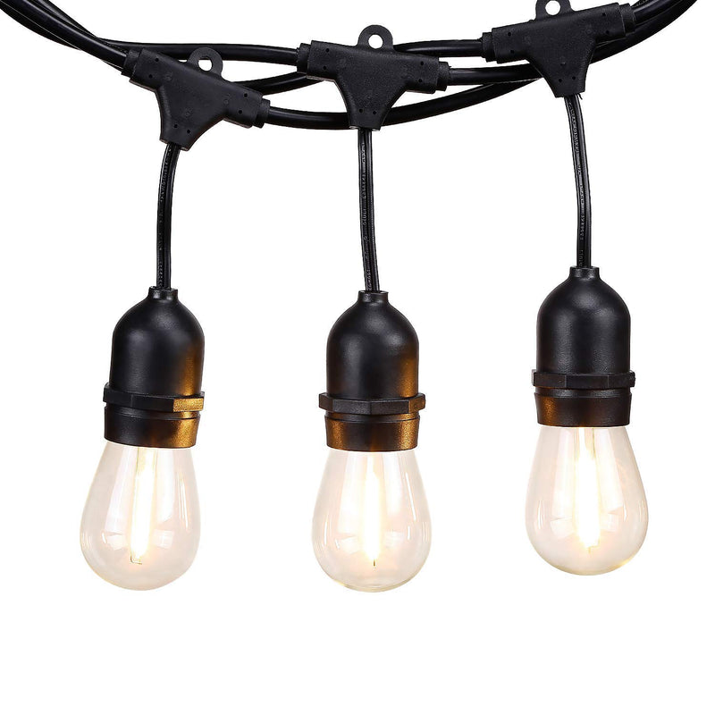 Pennsylvania 50'' Outdoor 16-Bulb String Light 15xE26 Sockets for Festivals