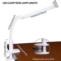 GripGlow Flex 5W LED Clamp Lamp w/ USB Power Supply - Milky White