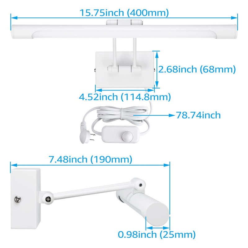 SignatureGlow+ Milky Picture Lights - Straight Arm - Adjustable CCT