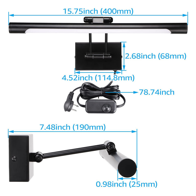 SignatureGlow+ Noir Picture Lights - Straight Arm - Adjustable CCT