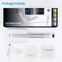 BendyLite LED Desk Lamp with USB Charging Feature - Milky White
