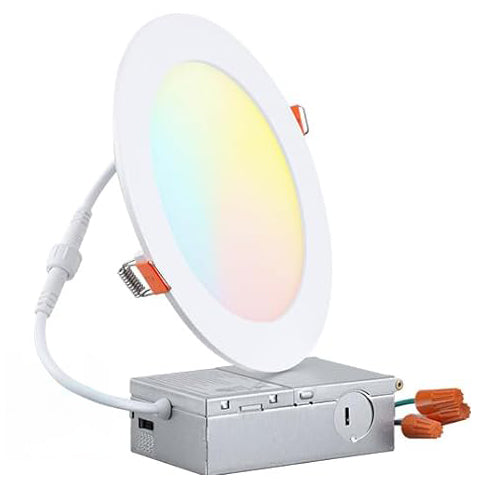 6 Inch 5CCT Ultra-Thin LED Recessed Lighting