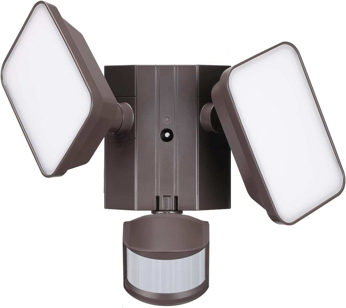 Watchman™ Dual-head 28W LED Security Light with GFCI Outlets - 5000K