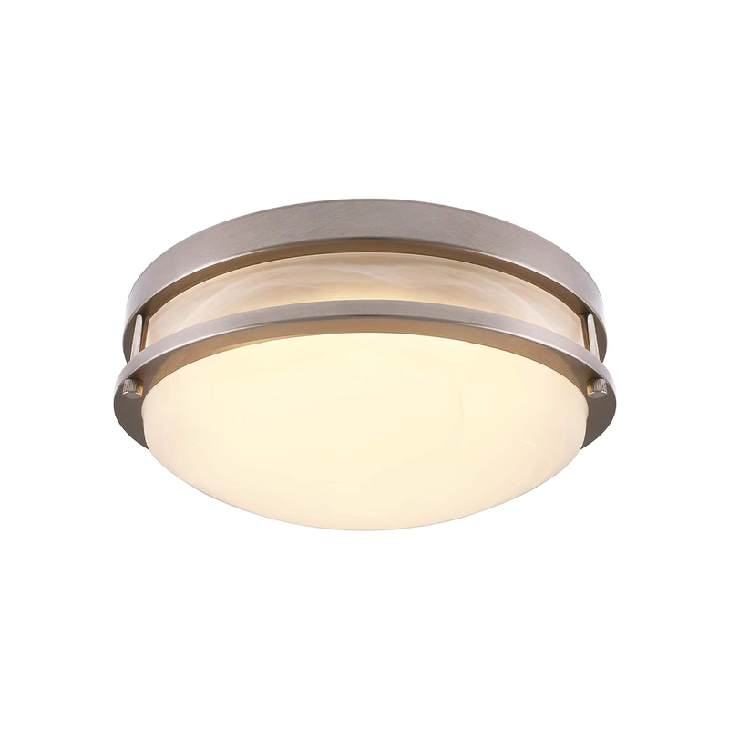 12" Glass LED Ceiling Light - No Bulb Needed Flush Mount Dimmable 3000K Warm White