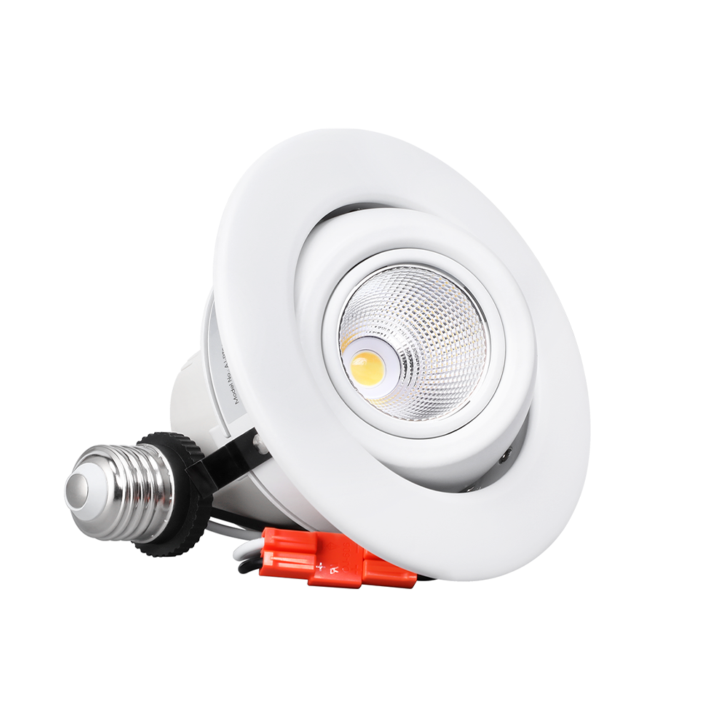 Rotatofit 4" Gimbal Retrofit LED Recessed Lights - DL 9W Dimmable with Narrow Beam Angle